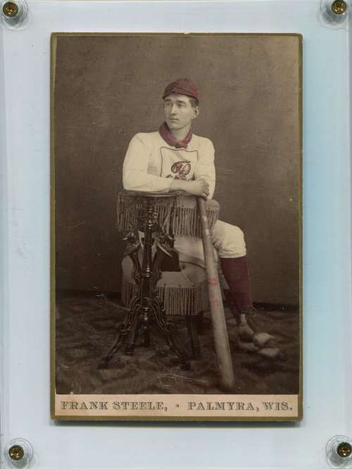 Early Base Ball Player Palmyra, WI Studio